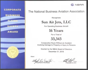 NBAA honors private flight operator