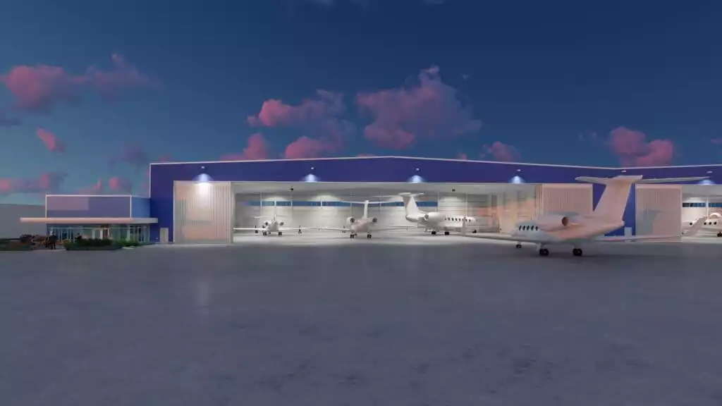 Sun Air Jets' new hangar space in Los Angeles