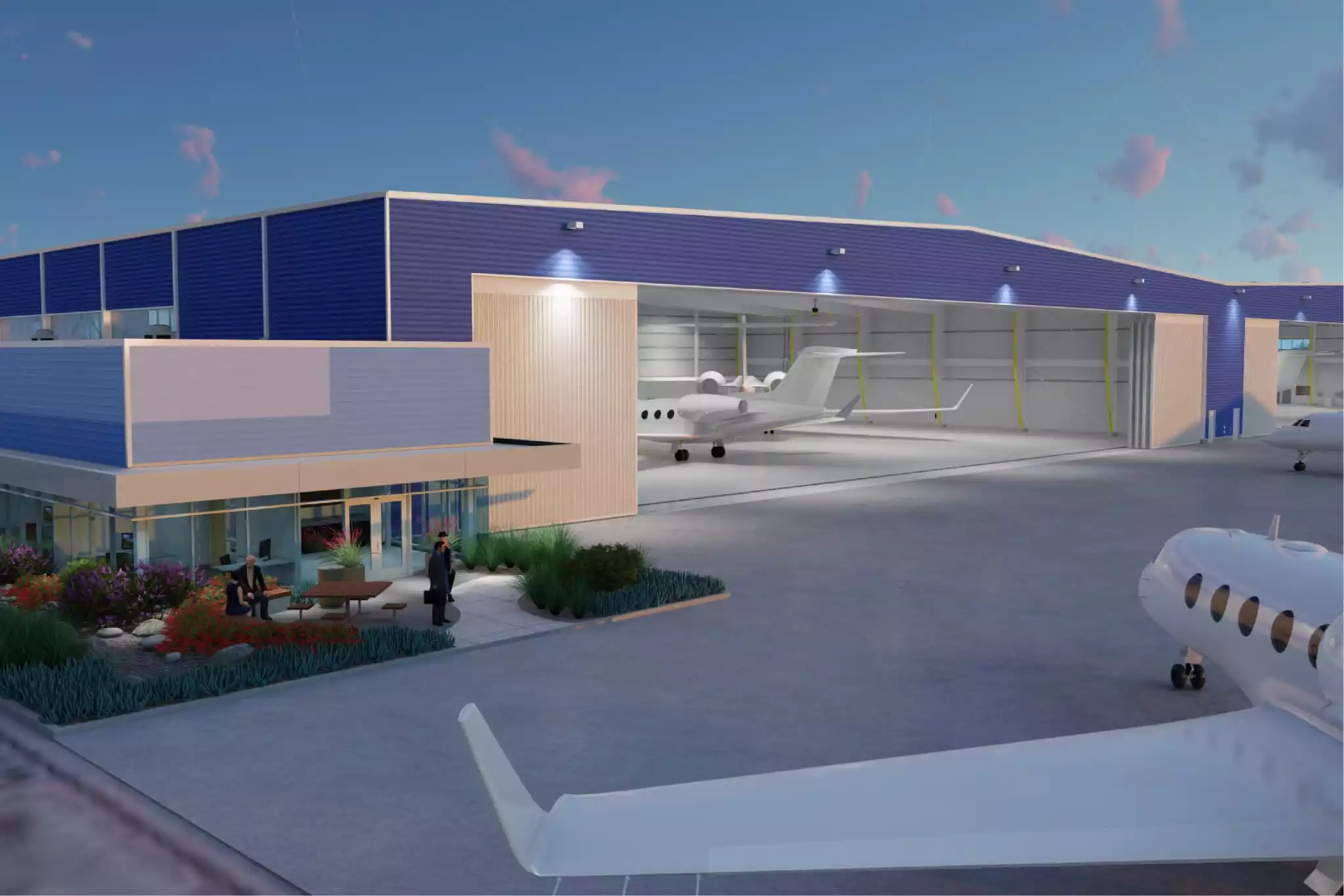 production locations | hangar at Van Nuys Airport