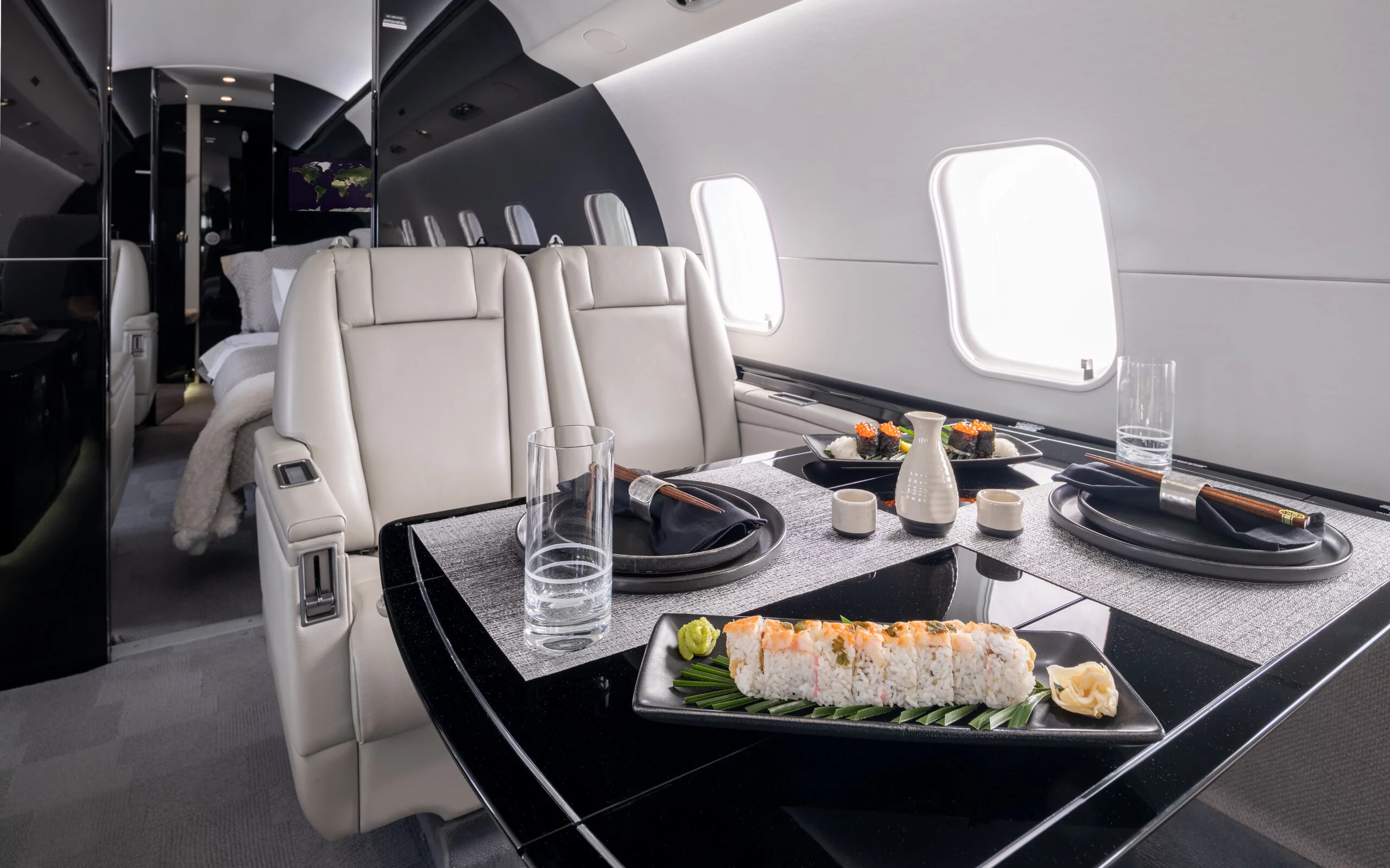 Bombardier Global Express Private Jet Interior
