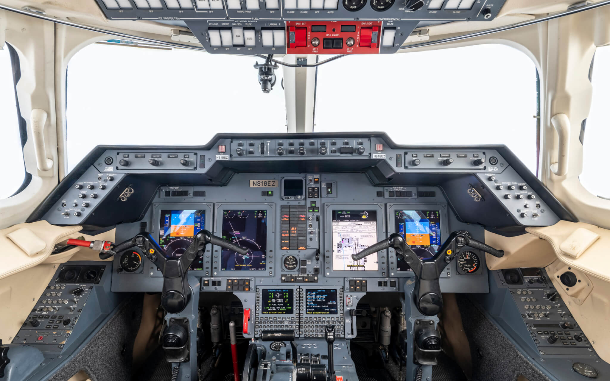 Hawker 900XP Aircraft Cockpit