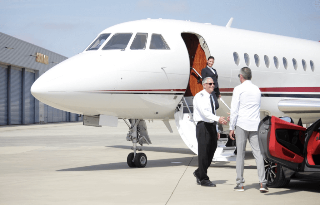 private jet vs first class onboarding