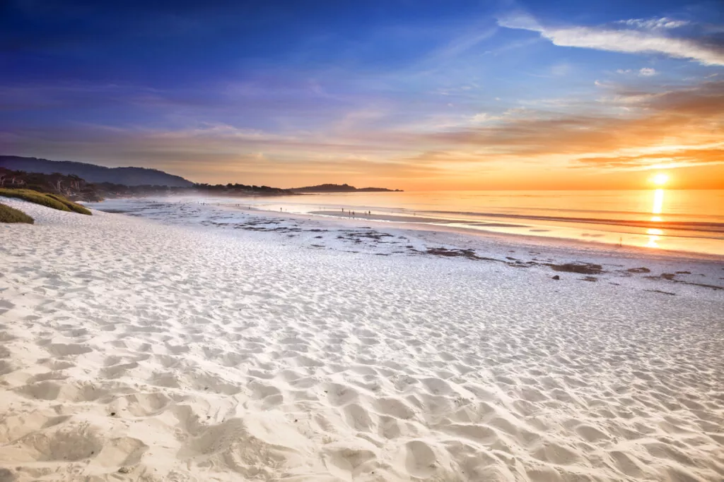 Carmel Beach, California - one of the best beaches to visit in august