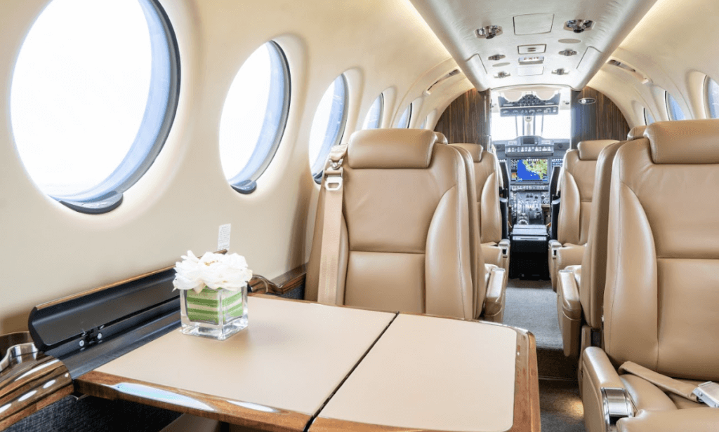 king air aircraft interior