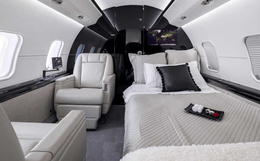 global express jet interior