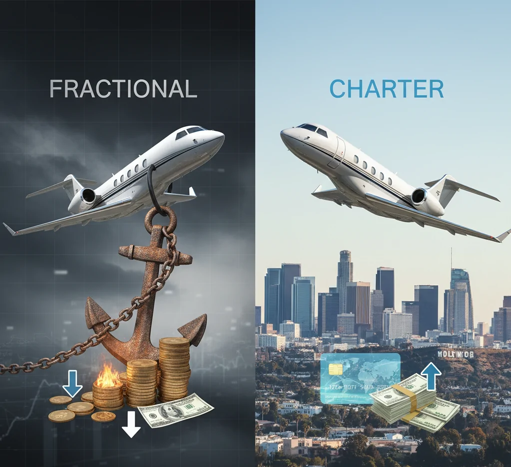 fractional vs charter plane